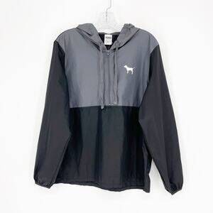 Pink Victoria's Secret Half Zip Hooded Jacket Size XS/Small